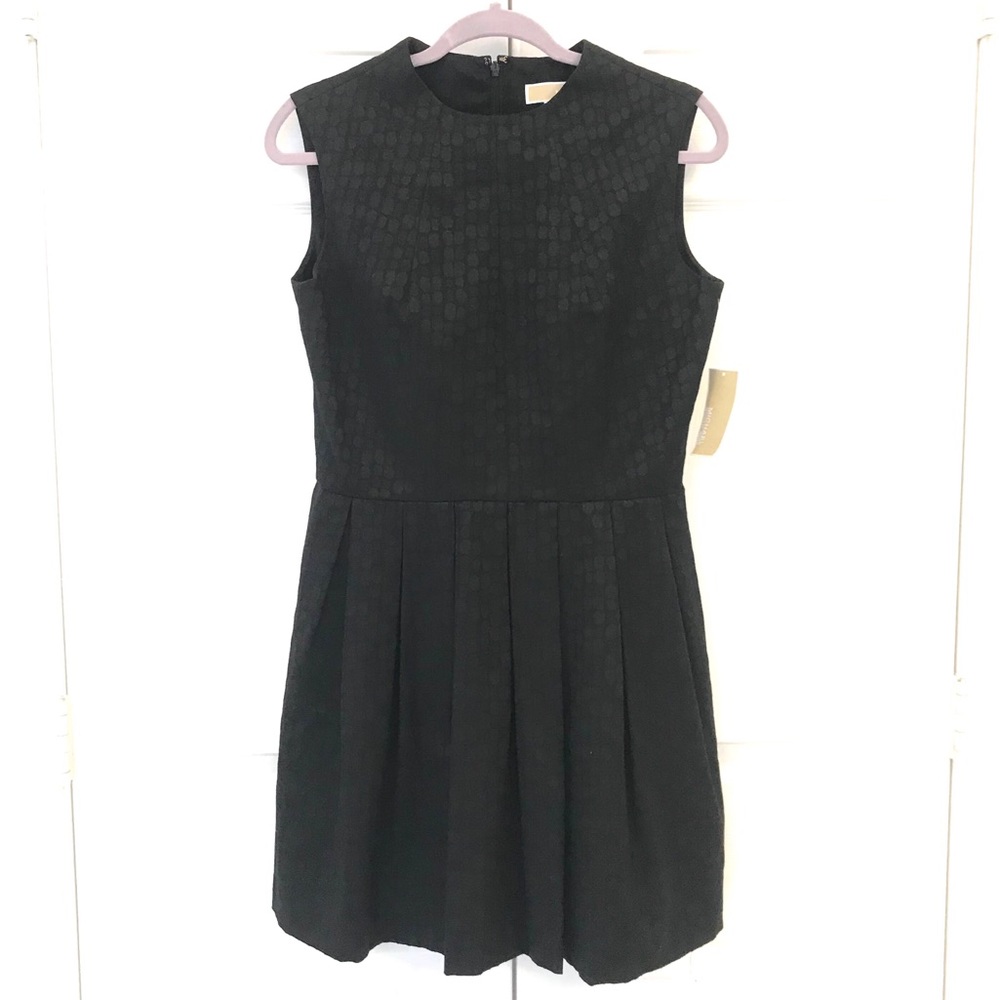 MICHAEL KORS Fit and Flare Black Dress 6 NWT